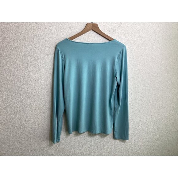 Eileen Fisher Women’s Shirt Top – Size Medium – Teal - Picture 7 of 7